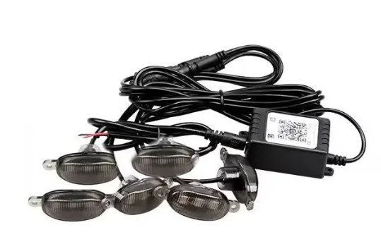 Kit 6 lumini ambientale auto pentru grila RGB 12V cu aplicatie